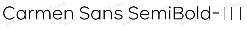 Carmen Sans SemiBold字体转换